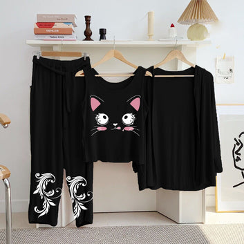 3 pc Night Suit Printed